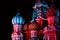 Night St. Basil Cathedral