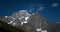 Night star timelapse of Mont Blanc relflected in Checrouit Lake in Courmayeur, Valle D\'Aosta, Italy