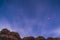 Night Starry Sky near Porcupine ridge Trail Moab Utah