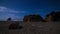 Night Stars and Clouds by the Beach