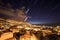 Night startrails Funchal Madeira