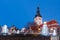 Night street in the Old Town of Tallinn, Estonia