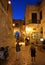 Night street in the Old Town of Vieste