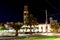 A night streetview of the Museum of Nature and Archeology MUNA at Santa Cruz de Tenerife, Canary Islands, Spain