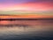 night on sunset ,Night at sea  sun down pink reflection on water ,pink sunset evening at sea reflection on wave skyl