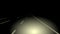 Night three lines highway view from driver seat in headlight looped animation