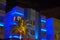 Night-time Blue Art Deco Hotel in South Beach