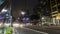 Night time lapse of pedestrians and traffic of vehicles at the Paulista Avenue  near ConsolaÃ§Ã£o subway station in Sao Paulo.