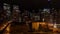 Night time lapse of traffic in West Loop skyline at Lake Street, Chicago.