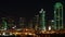 Night timelapse of the Dallas city center 4K