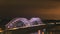 Night timelapse of Memphis, Tennessee interstate bridge 4K