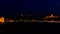 Night timelapse panorama of Budapest from Danube River, Hungary