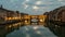 Night Timelapse of Ponte Vecchio at sunset, Florence, Tuscany, Italy.