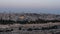 Night to day time lapse of the dome of the rock and temple mount from the mount of olives in jerusalem