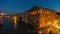 Night venice grand canal santa maria della salute 4k time lapse italy