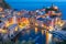 Night Vernazza, Cinque Terre, Liguria, Italy