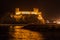 Night view of Al Jalali Fort in Muscat, Om