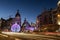 Night view of Alcala and Gran in Christmas, Madrid