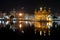 Night view of Amritsar Golden Temple, India