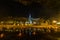 Night view of Ancient Siam Park in Bangkok, Thailand, 2019