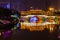 Night view of Anshun Bridge in Chengdu