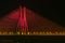 Night View of Bandra Worli Sea Link Bridge, Mumbai, India. This is a scenic constraction