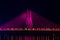 Night View of Bandra Worli Sea Link Bridge, Mumbai, India. This is a scenic constraction