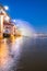 A night view of Banpo Bridge, Seoul city with Rainbow Fountain S