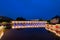 Night view of  Barrage Vauban in Strasbourg, France