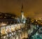 Night view of the basilica of the national vote