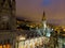 Night view of the basilica of the national vote