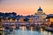 Night view of the Basilica St Peter in Rome, Italy