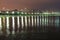 Night view of beach Flamengo, Guanabara bay, Rio de Janeiro