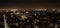 Night view of Bergamo seen from CittÃ  Alta