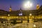 Night view of Berria Square. Vitoria-Gasteiz