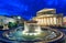 Night view of Bolshoi Theater and Fountain in Moscow