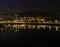 Night view from a bridge of RÃ­a de Pontevedra