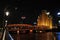 Night view of Broadway Mansions Hotel & Waibaidu Bridge