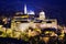 Night View Buda Castle Or Royal Palace In Budapest