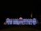 Night view of building in the city of Caen, France