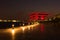 Night view of the building Veles e Vents