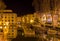 Night view of Canal de la Robine in Narbonne