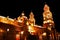 Night view of the Cathedral of Morelia in michoacan, mexico IV