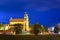 Night View Of Catholic Church Of St. Raphael The Archangel In Vilnius