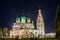 Night view of the Church of Elijah the Prophet in Yaroslavl, Russia.