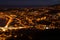 Night view on a city Horta, Faial