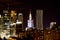 Night view of the city, Warsaw