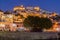 Night view of Coimbra skyline, Portug