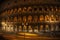 Night view Coliseum in Rome italy