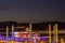 Night view of the Dajia Riverside Park harbor during Taipei International Flora Exposition